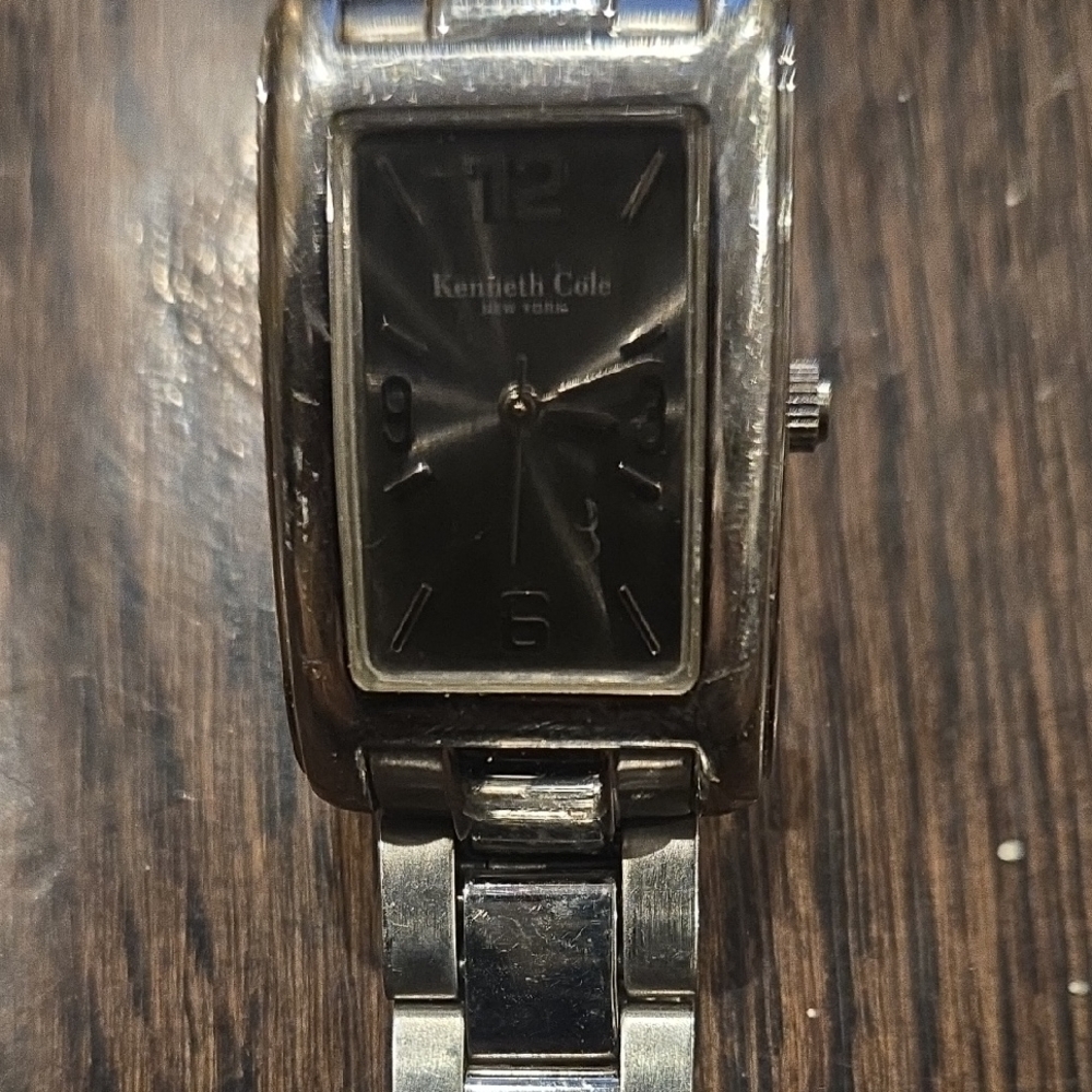 Kenneth Cole Black and Silver Men's Watch